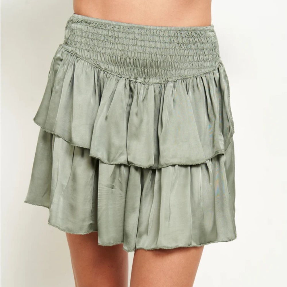 Sofia Collections | Green Mini Skirt